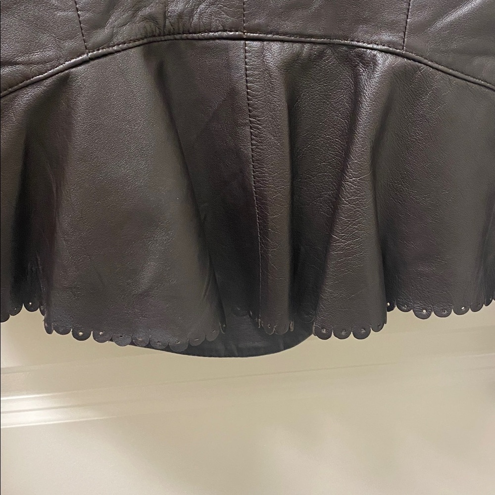 Hoss Intropia womens  leather jacket US Size Small - Picture 6 of 7